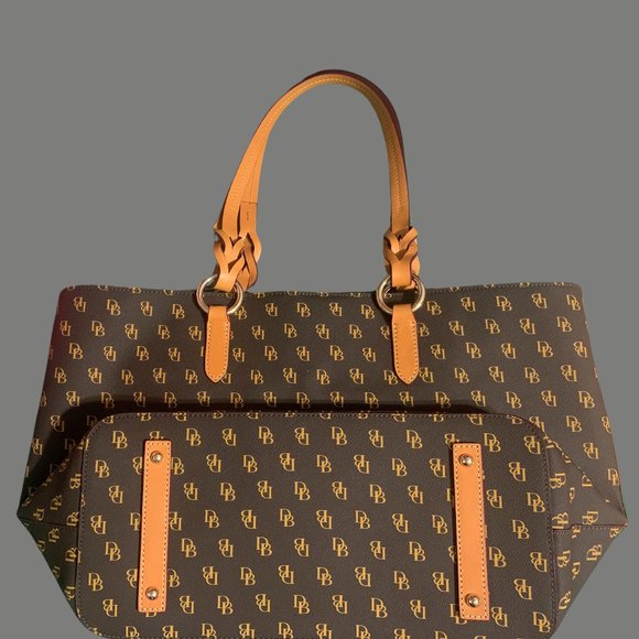 DOONEY AND BOURKE - Blakely Tammy Brown Tmoro Leather Tote Bag - Picture 2 of 5